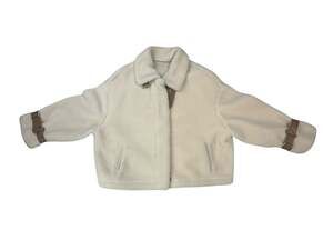 Twinset Milano Faux Shearling Aviator Jacket with Buckle Details